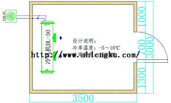 10.5平方豆制品儲藏冷庫平面圖 10.5平方豆制品儲藏冷庫平面圖.jpg
