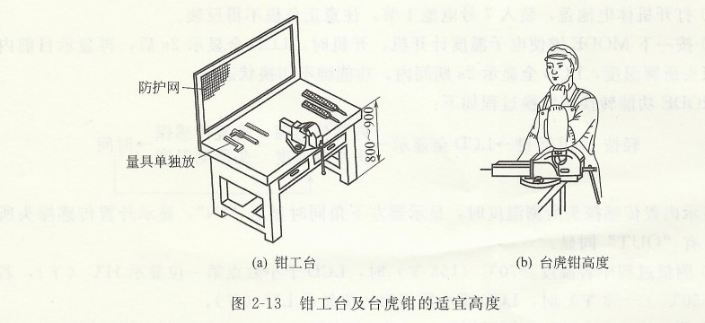 鉗工臺和臺虎鉗的適宜高度.jpg 鉗工臺和臺虎鉗的適宜高度.jpg